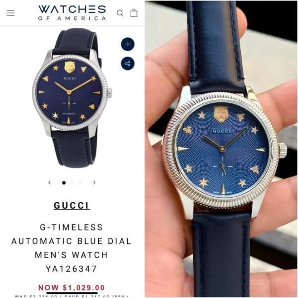 First Copt Watches Gucci G-Timeless Blue Dial-1