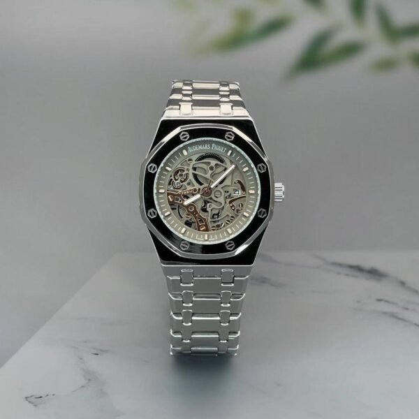 First Copy Audemars Piguet Royal Oak Skeleton Silver Watch