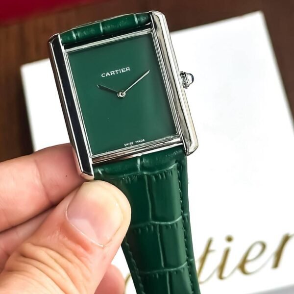 First Copy Cartier Tank Men’s Green Dial Watch