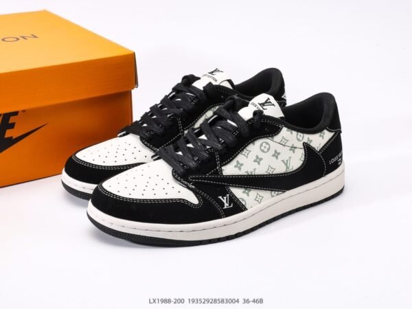 First Copy SHoes Fragment X Travis Scott X LV Air Jordan Retro 1 Low-1