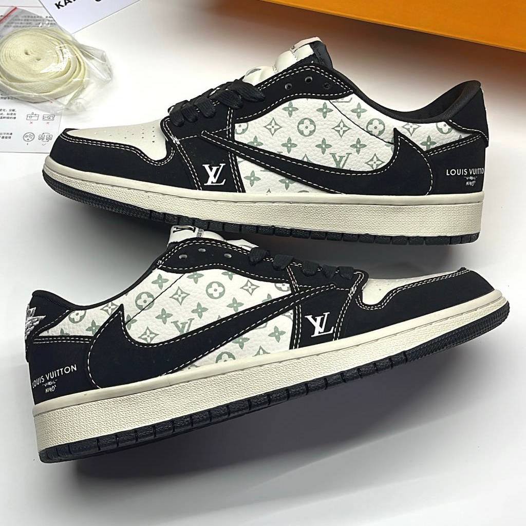 First Copy SHoes Fragment X Travis Scott X LV Air Jordan Retro 1 Low