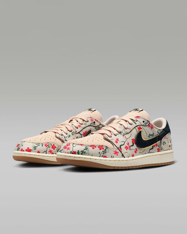 First Copy Shoes Air Jordan 1 Retro Low OG Rui Hachimura Oatmeal-2