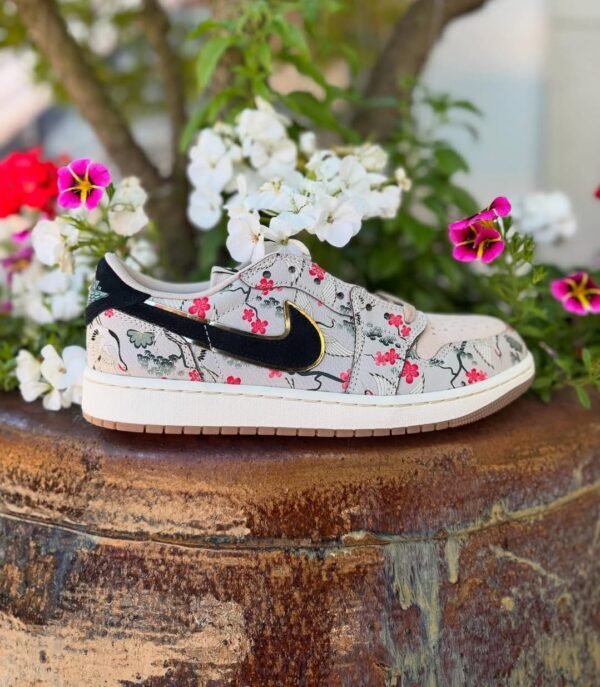 First Copy Shoes Air Jordan 1 Retro Low OG Rui Hachimura Oatmeal-7