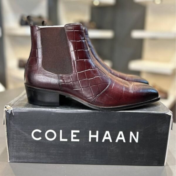 First Copy Shoes Cole Haan Cuban Genuine Leather Chelsea