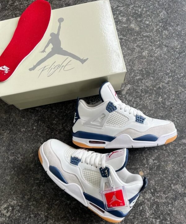 First Copy Shoes Nikee SB X Air Jordan 4 Navy-2