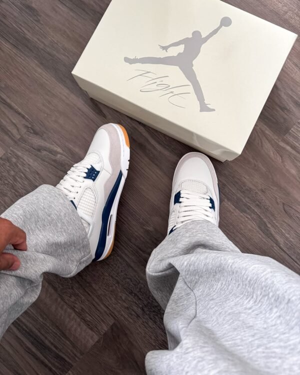 First Copy Shoes Nikee SB X Air Jordan 4 Navy-4