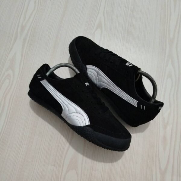 First Copy Shoes Puma Bella UT Leather Black Silver