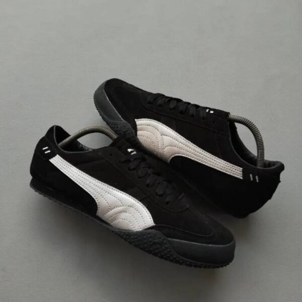 First Copy Shoes Puma Bella UT Leather Black Silver-New