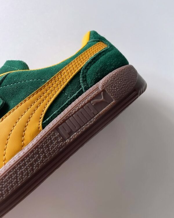 First Copy Shoes Puma Palermo Green Yellow-6