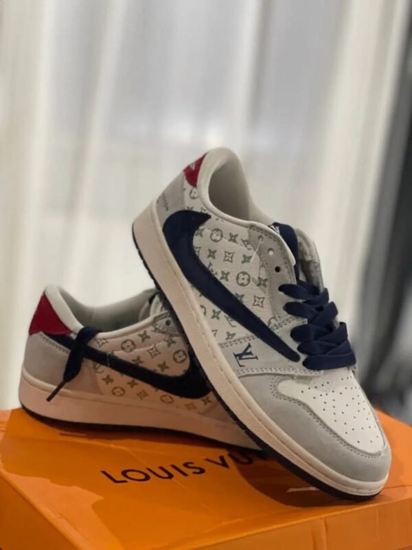 First Copy Shoes Travis Scott x Fragment Design x Air Jordan 1 Low OG SP Louis Vuitton-6