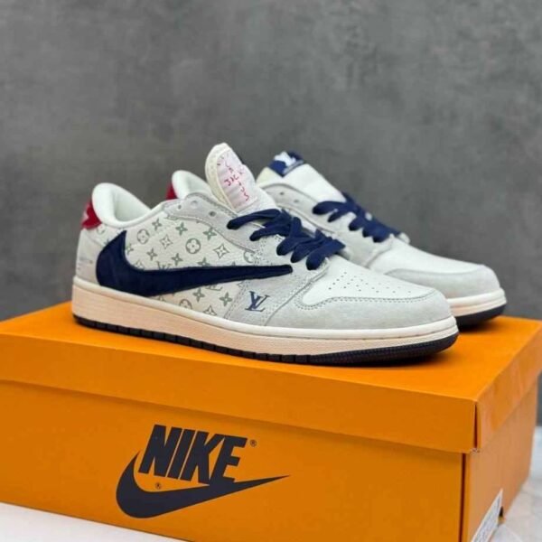 First Copy Shoes Travis Scott x Fragment Design x Air Jordan 1 Low OG SP Louis Vuitton