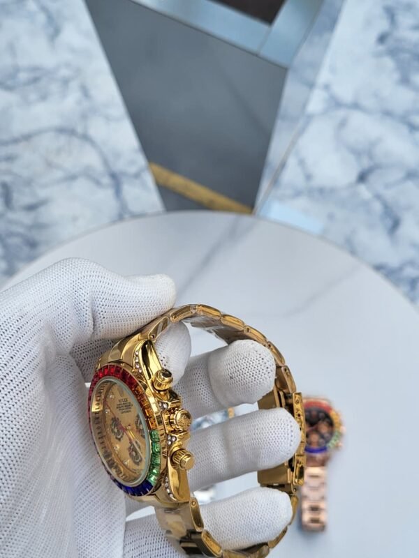 First Copy Watch Rolex Daytona Rainbow Gold-2