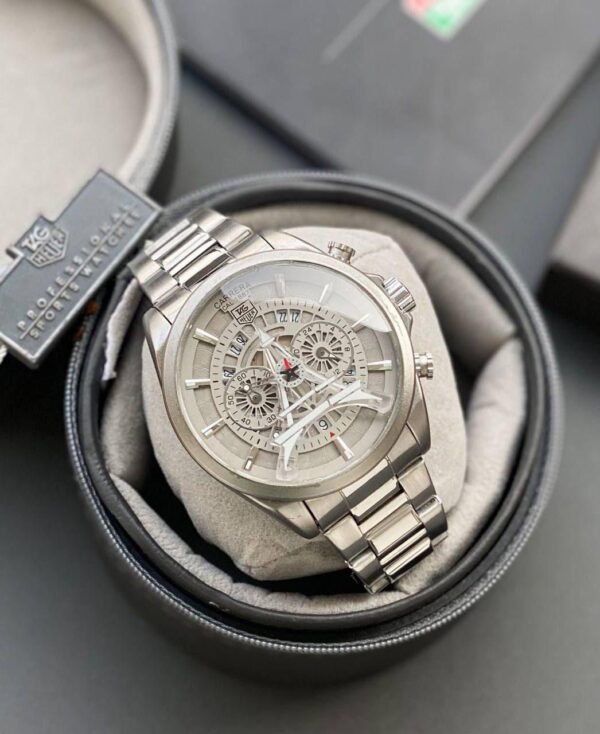 First Copy Watch Tag Heuer Carrera Paris Skeleton Silver-1