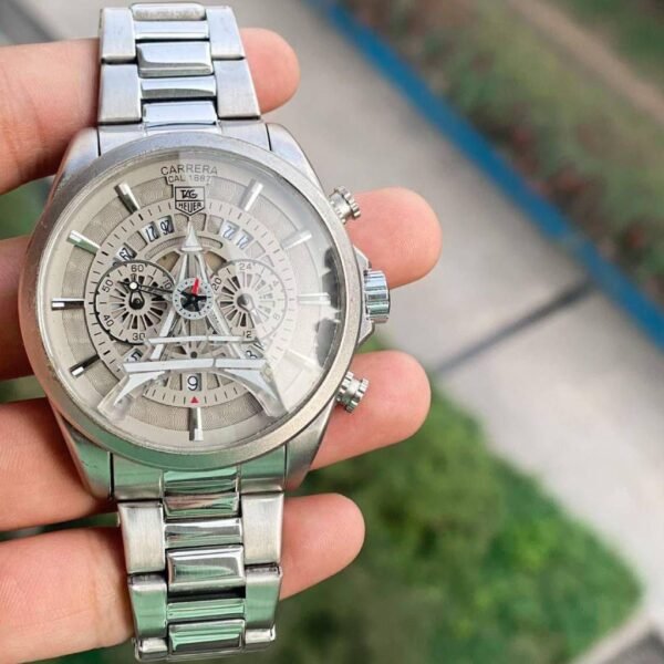 First Copy Watch Tag Heuer Carrera Paris Skeleton Silver