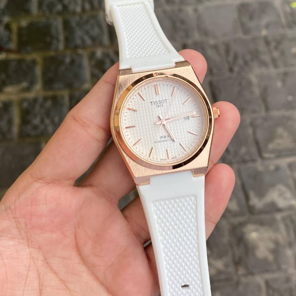 First Copy Shoes Tissot PRX Powermatic White