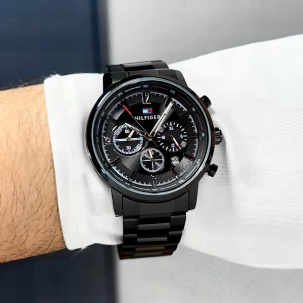 First Copy Tommy Hilfiger Black Chrono-2