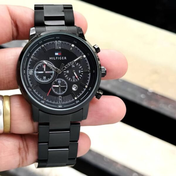 First Copy Tommy Hilfiger Black Chrono