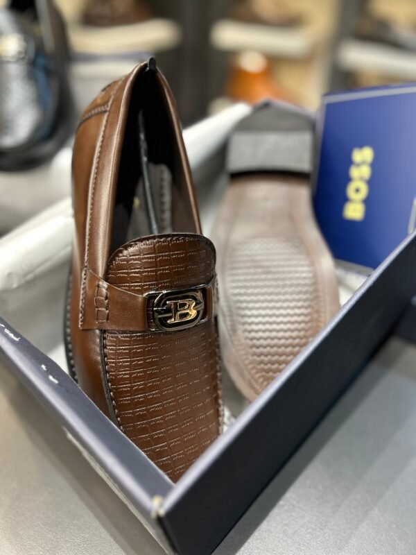 First Copy Shoes Boss Wooden Sole Party Wear Loafer-5