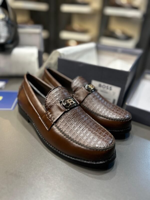 First Copy Shoes Boss Wooden Sole Party Wear Loafer-6