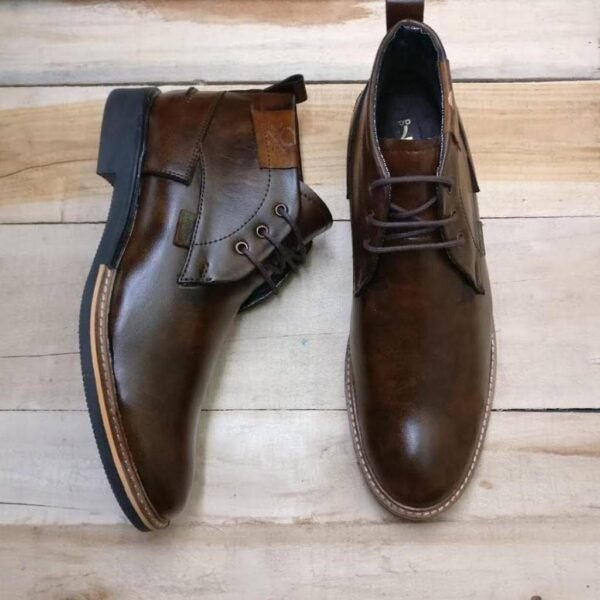 First Copy Shoes UCB Semi High Leather Boots