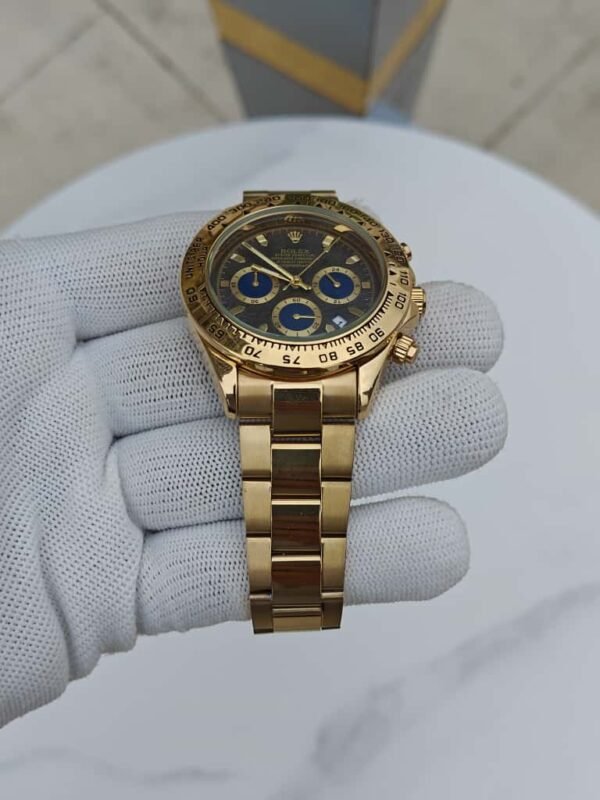 First Copy Watch Rolex Daytona Gold Black Dial-4