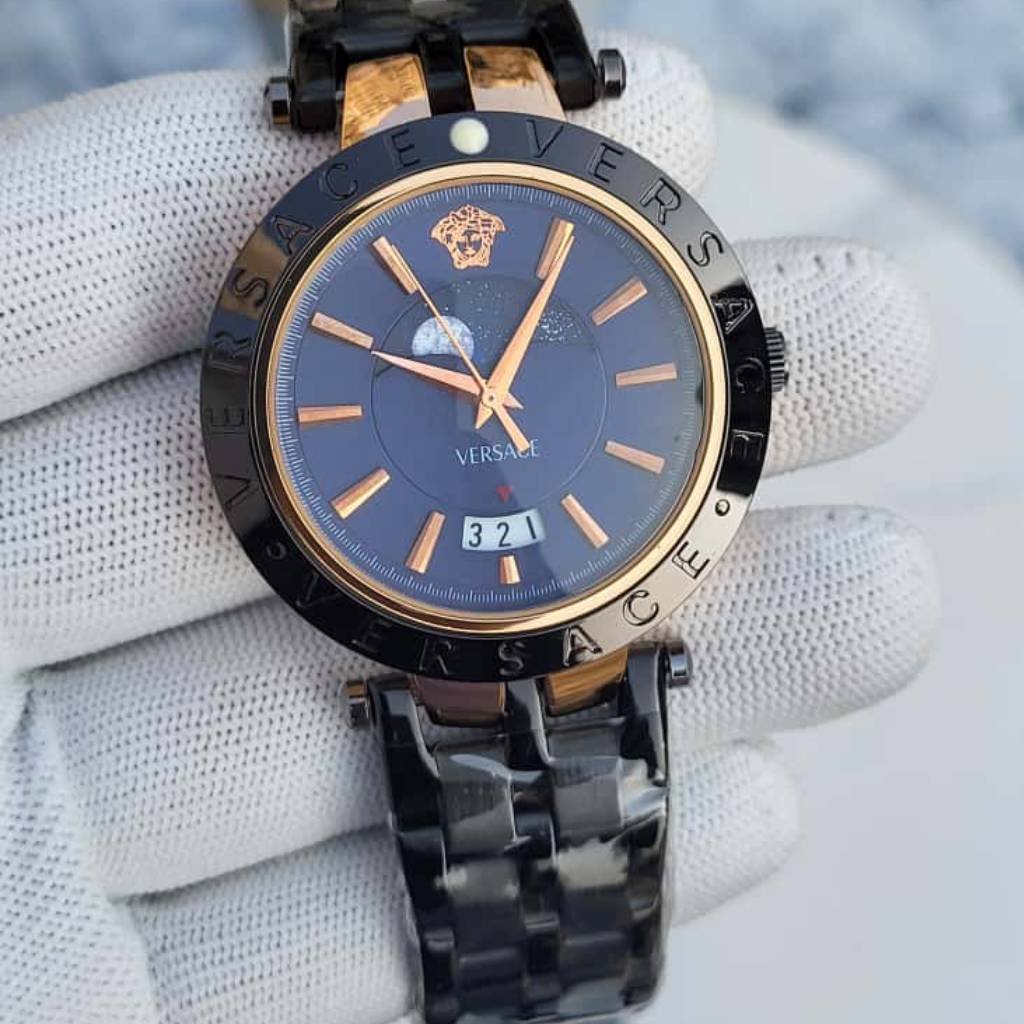 First Copy Watch Versace Sun Moon Two Tone