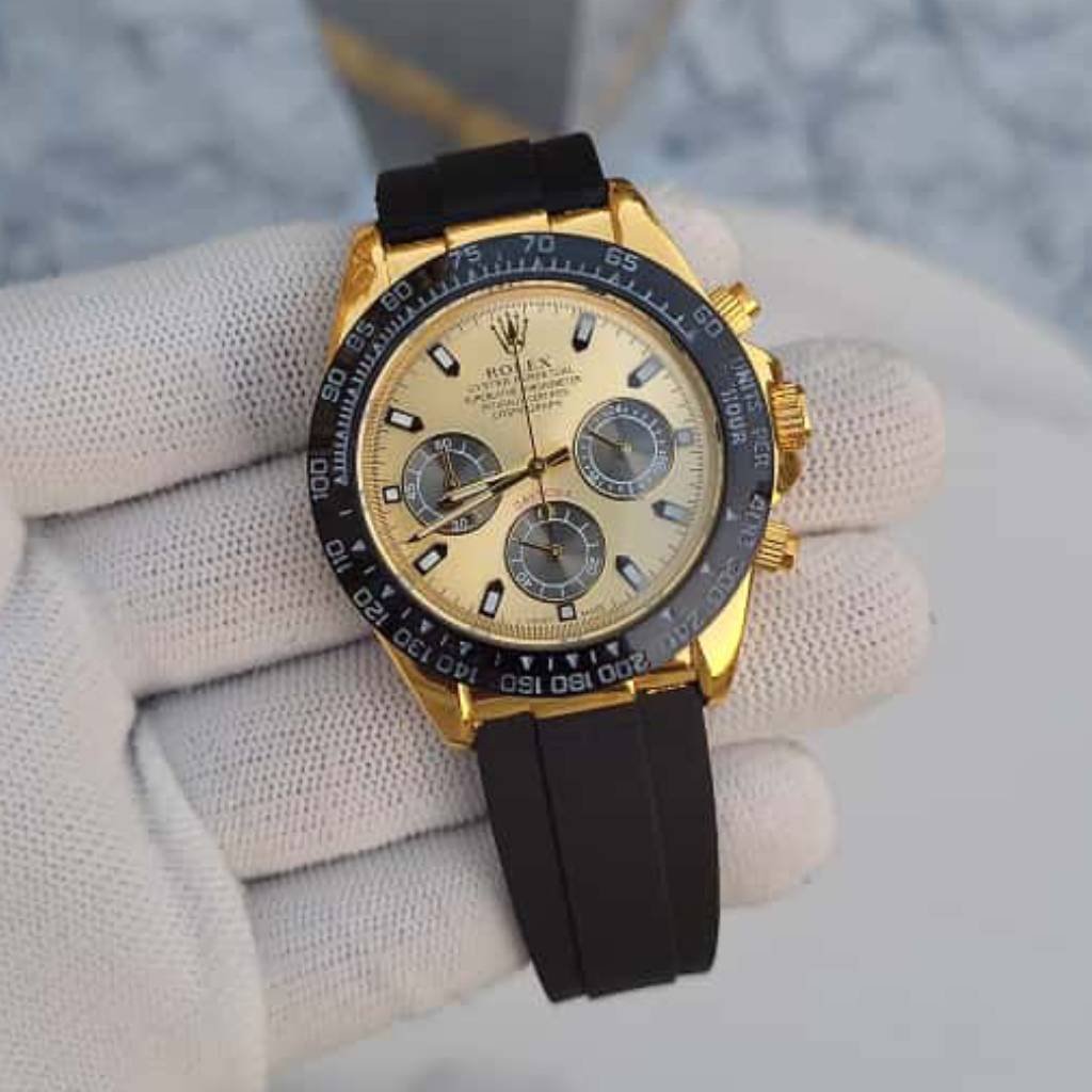 Rolex Daytona Gold Black Rubber