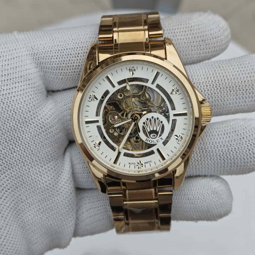 First Copy Watch Rolex Gold Open Heart