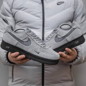 First Copy Shoes AirForce 1 Low Reflective Swoosh Cool Grey