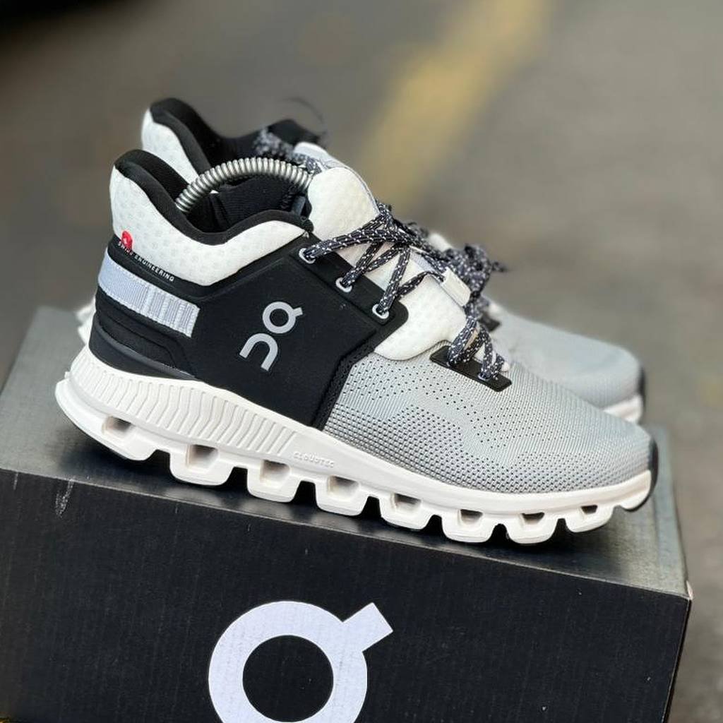 First Copy Shoes ON Cloud Hi-Edge Grey Black