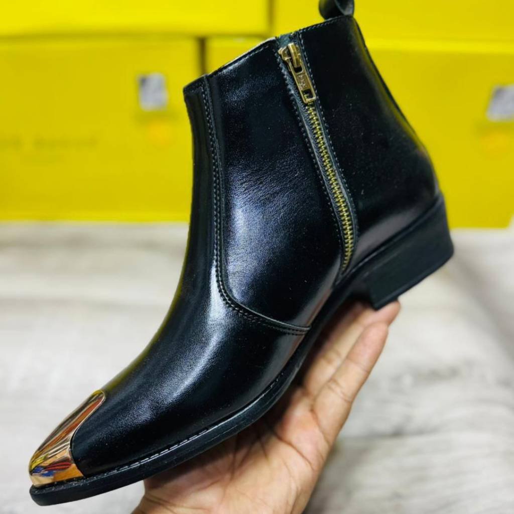 First Copy Shoes Ted Baker Chelsea Chain Leather Boots